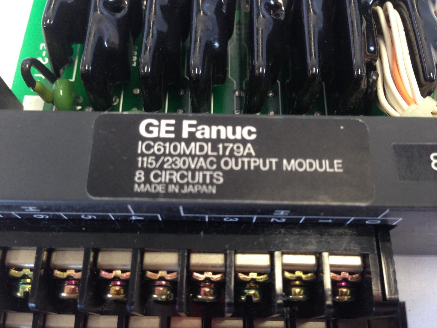Ic610mdl179a Fanuc Ge E-20T-1, 890711 Output,115/230Vac Term Blk 8 Pt,Sf