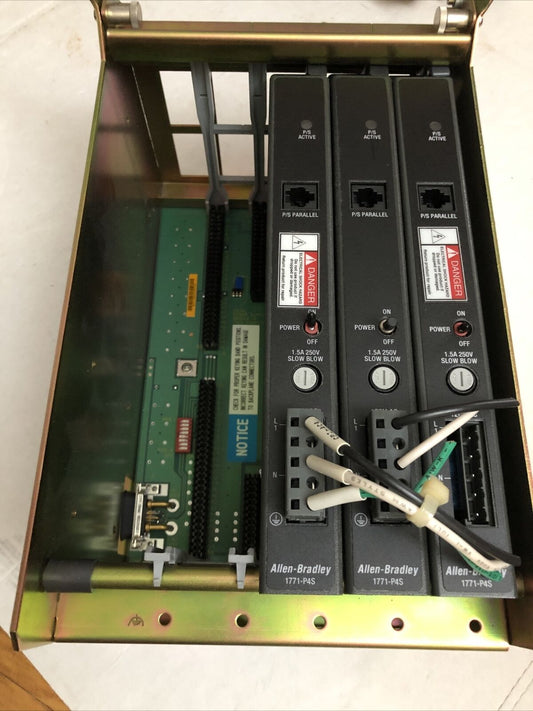 Allen Bradley 1771-A1b B,4-Slot I/O Chassis,1771-P4s,Cp07d,96815208 A01,Cy