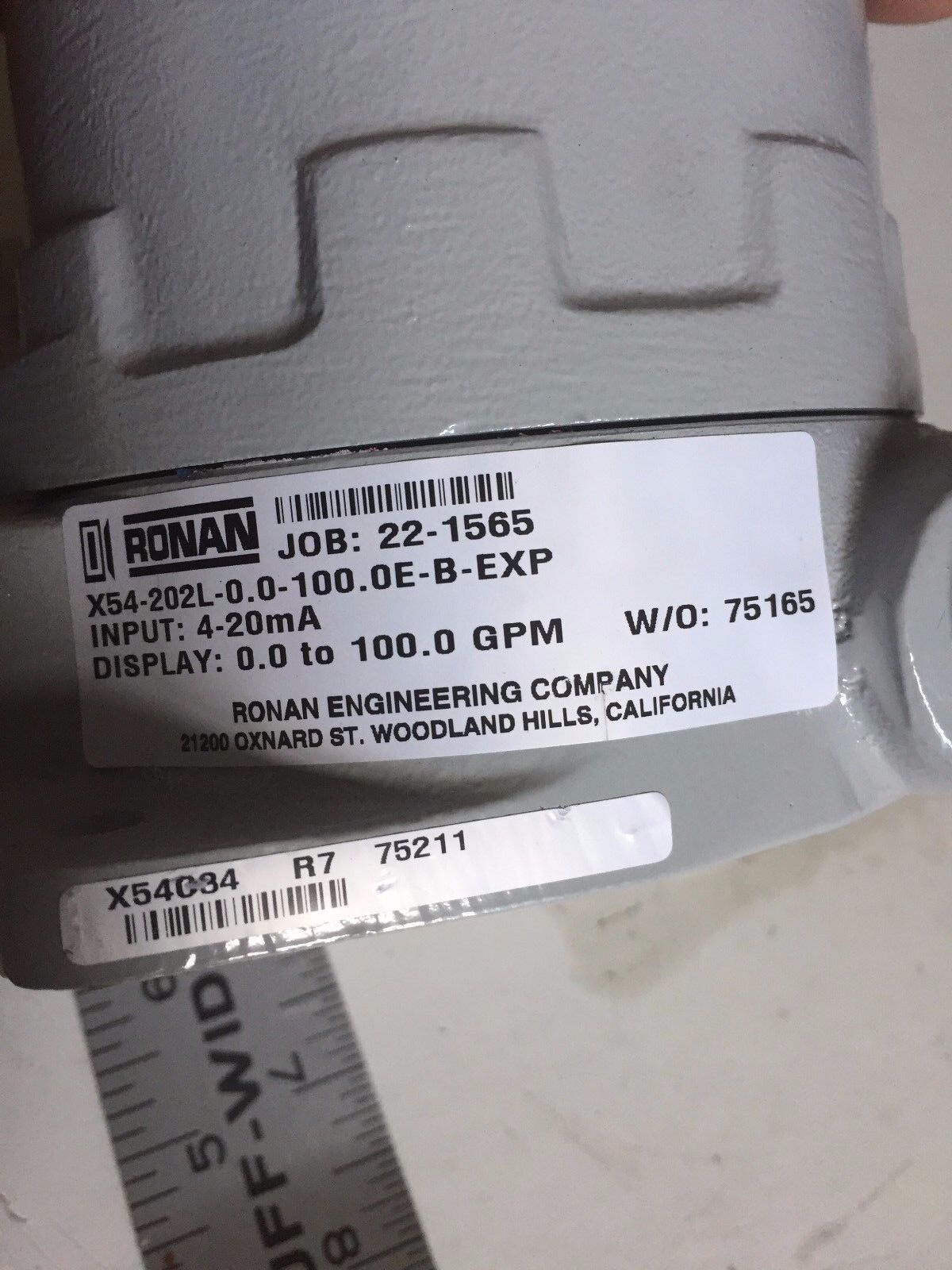 Ronan X54-202L-0.0.100.0E-B-Exp,X54-202L,Sr,Xihfgcx2l Indicator 20Ma Nema4 L,Ct