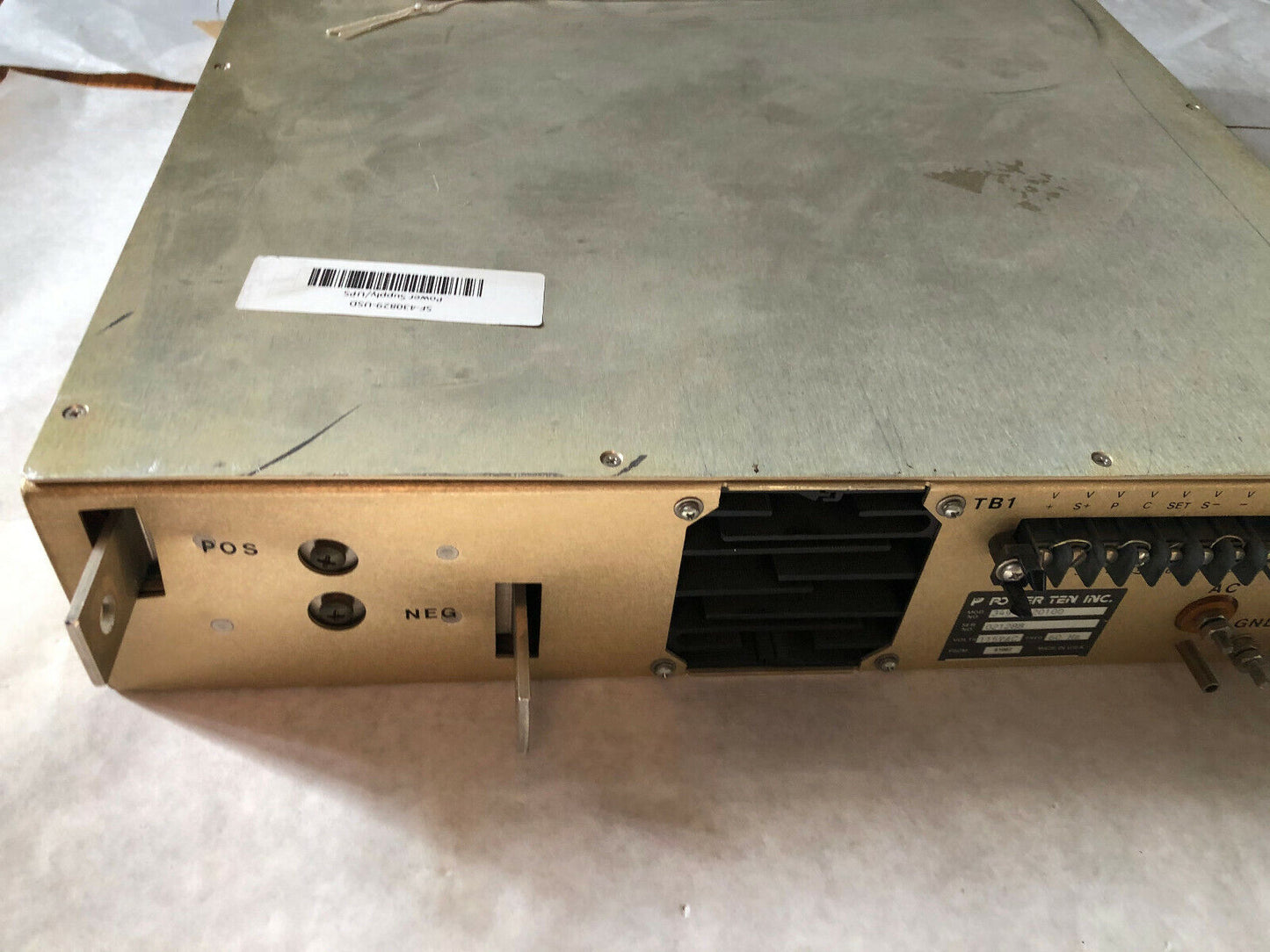 Power Ten 3494D-20100 Power Supply 208Vac,Aehr Test Systems 3494D-20100,Bg
