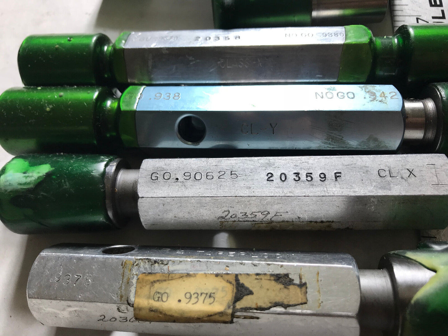 Lot Plug Gage Go Nogo Van Keuren .938,942,9370,96875,9375,90625,9375,9000,Es