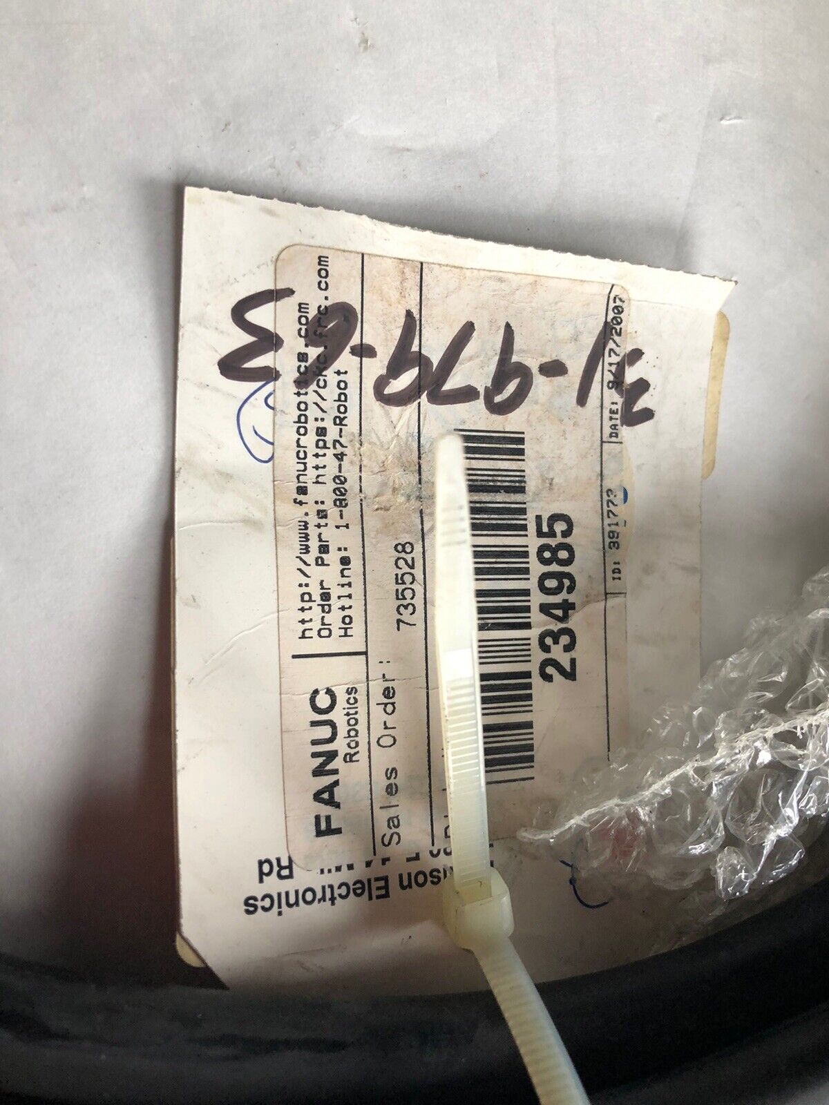 New Fanuc  Ee-4696-253-007, Po# 435598 Cable,Ag