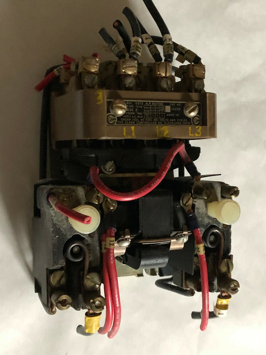 Clark 6013 13U30 Magnetic Motor Starter 120V Coil,18A, 600V Nema 0 3-Ph,Da