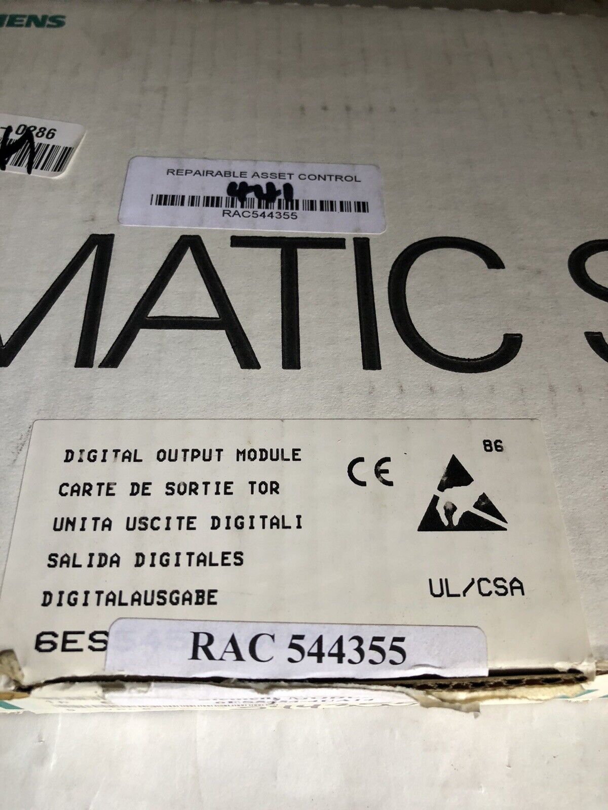 Siemens 6Es5454-4Ua14 Simatic S5 I/O,09 981 300 Pc-Gf20 W79070-U1321-E042,Tk