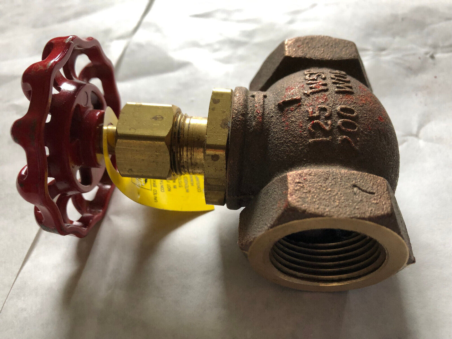 New 1" Npt United Randleman 125Sul Globe Valve,Sweat Stop Valve 125 Wsp 200,Aj