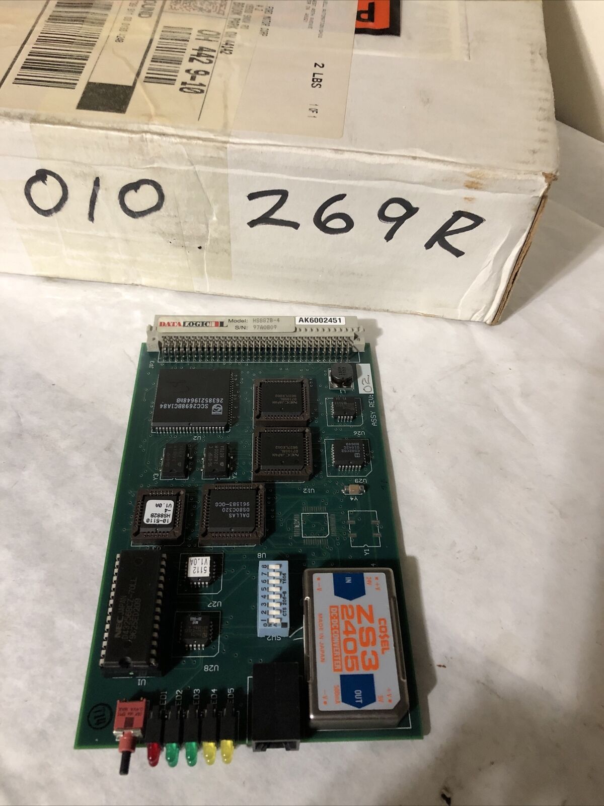 Data Logic Hs882b-4 Memory Card, Pcb,Circuit Board 14-1085 Rev 1,Fc