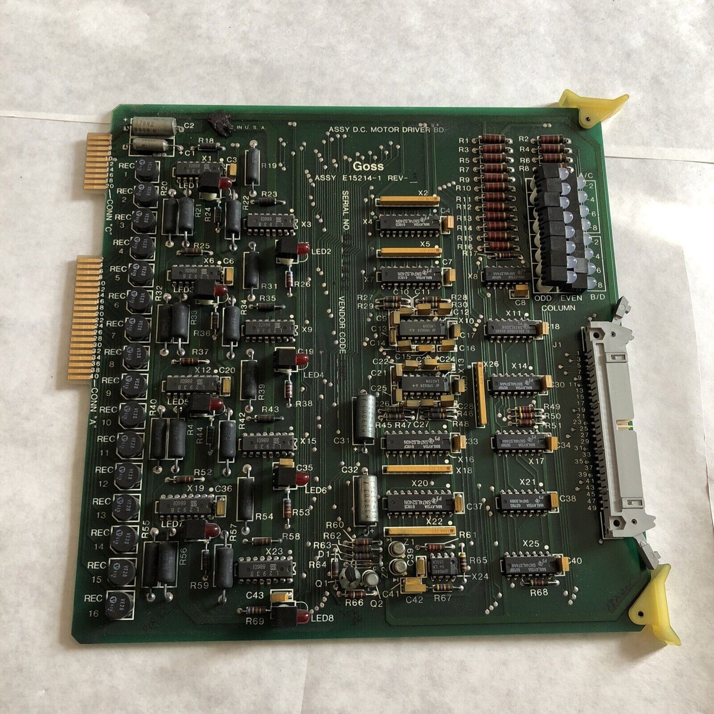 Rockwell E15214-1 Goss, E15213-2,D.C. Motor Drive Board Dc E152141,Ec,Eb