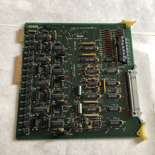 Rockwell E15214-1 Goss, E15213-2,D.C. Motor Drive Board Dc E152141,Ec,Eb