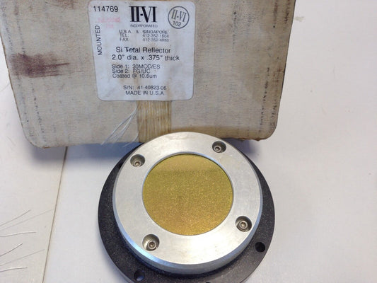 Rofin-Sinar 973-2250-1 Laser Si Total Reflector,Ii-Vi, 2" Dia X .375" Thick,Dc