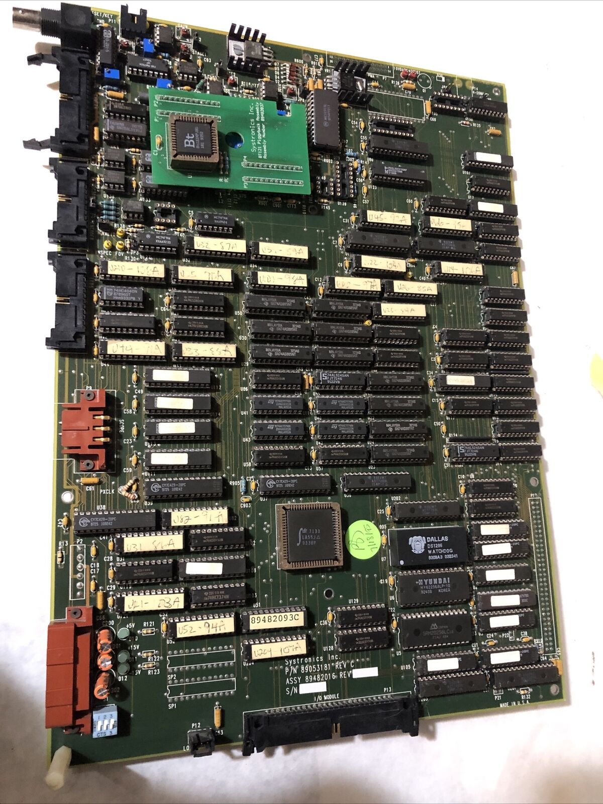 Systronics 89053181 Rec.C, 89482016  Circuit Board W/ 89482037 Bt121,Bv