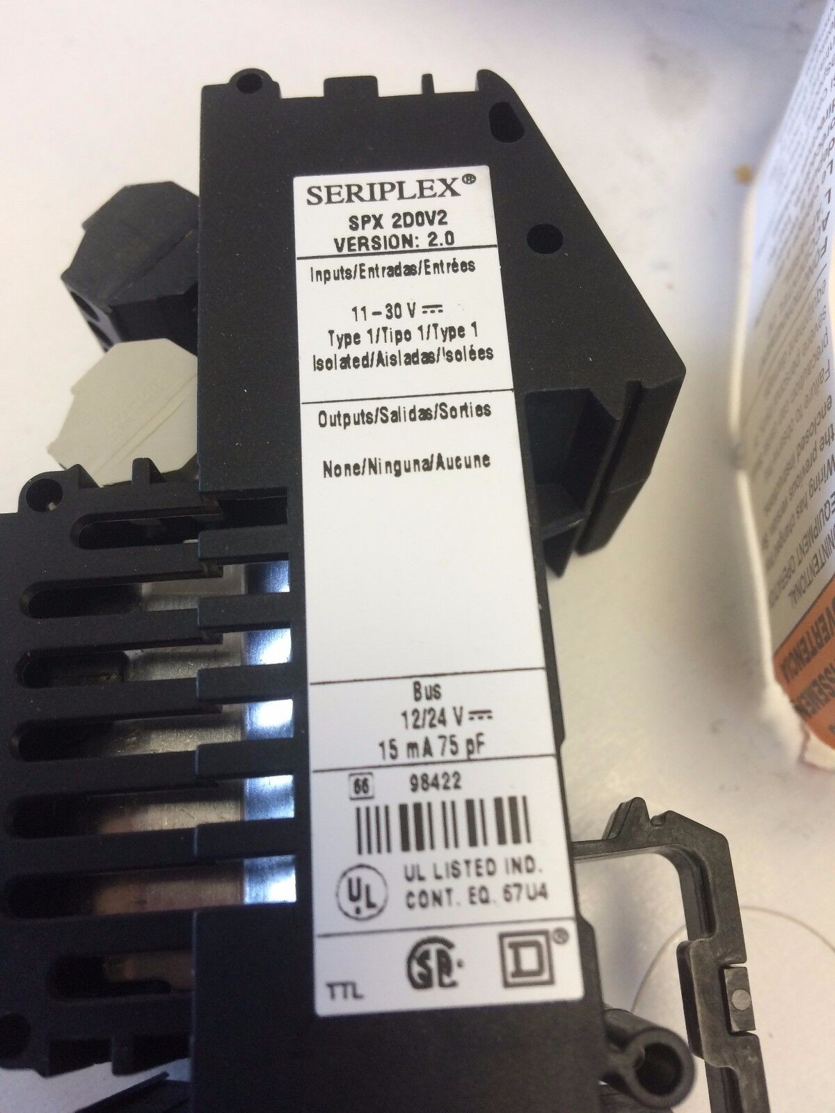 New Square D Seriplex Spx 2D0v2  I/O Module 87773,Cr