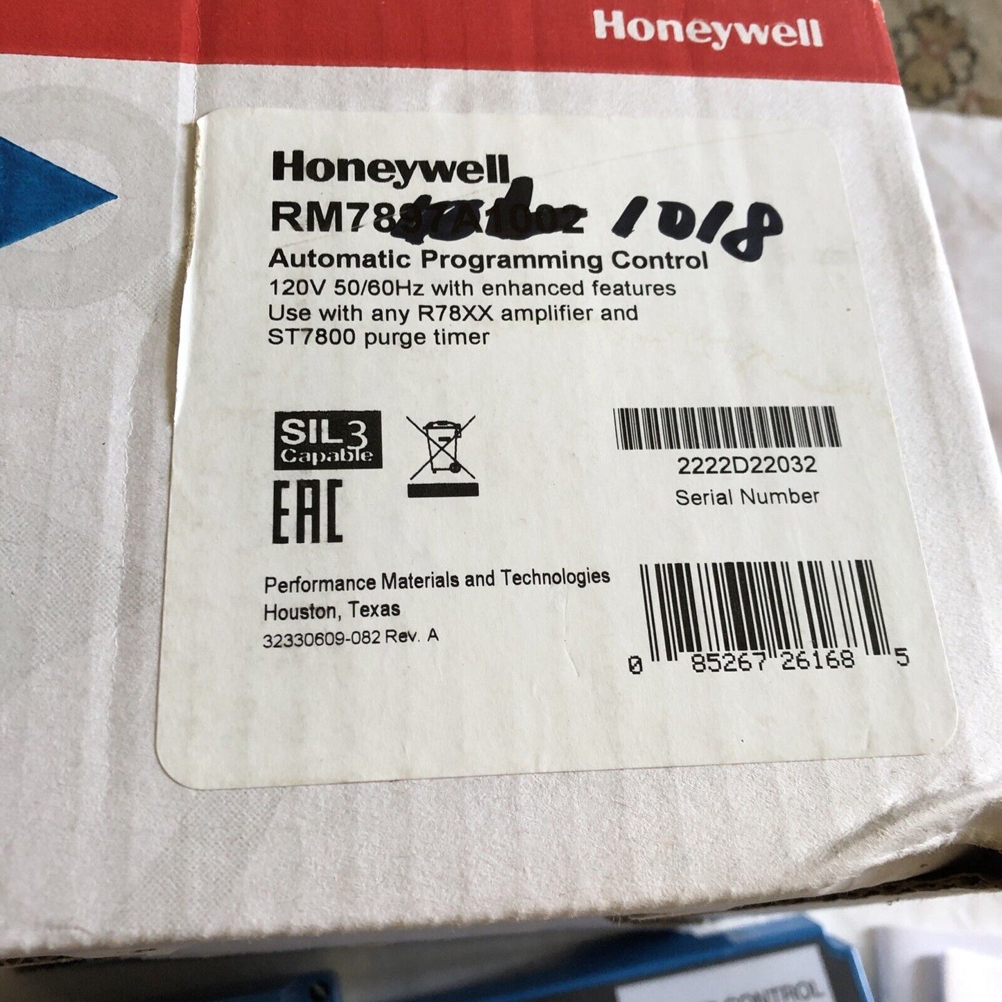 New Honeywell Rm7840 L1018 Burner,Honeywell Rm7840 L 1018,Rm7840l1018,Sb