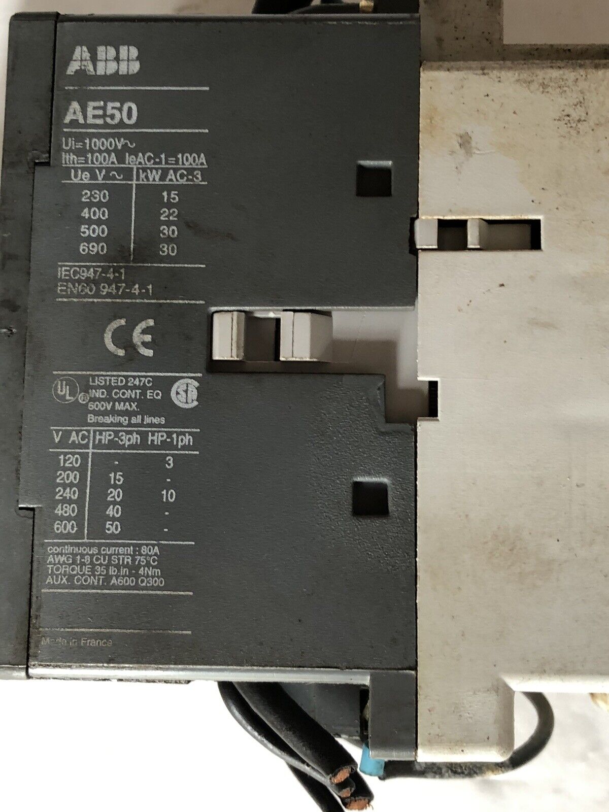 Abb Ae50 Contactor 24Vdc Abb Ca5-31E,Abb Ca5,Abb Cdl5-01,Dd