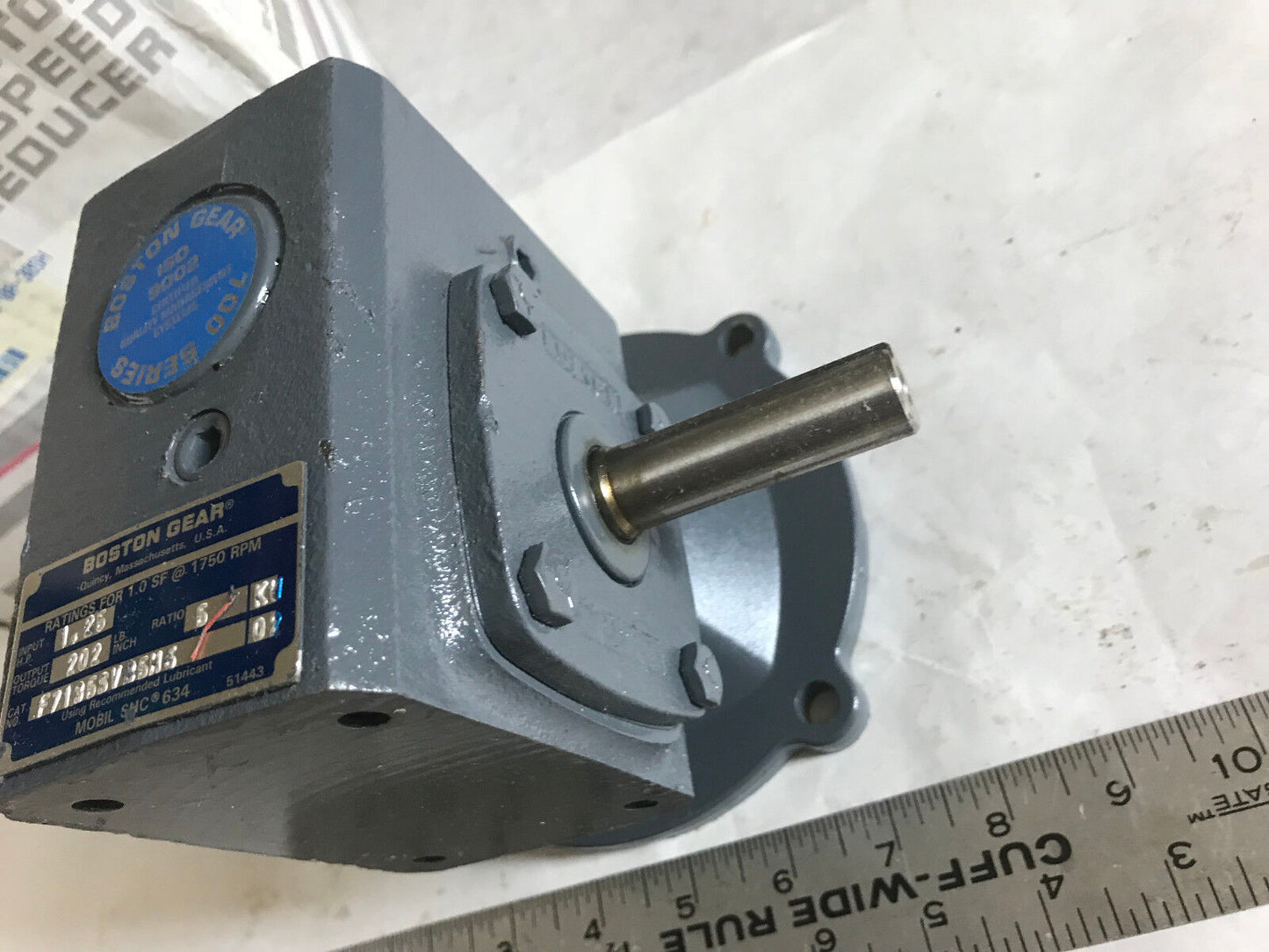 New Boston Gear F7135svb5h6 Gear Speen Reducer, 1750 Rpm,Ratio:5,1.25 Hp,Aj