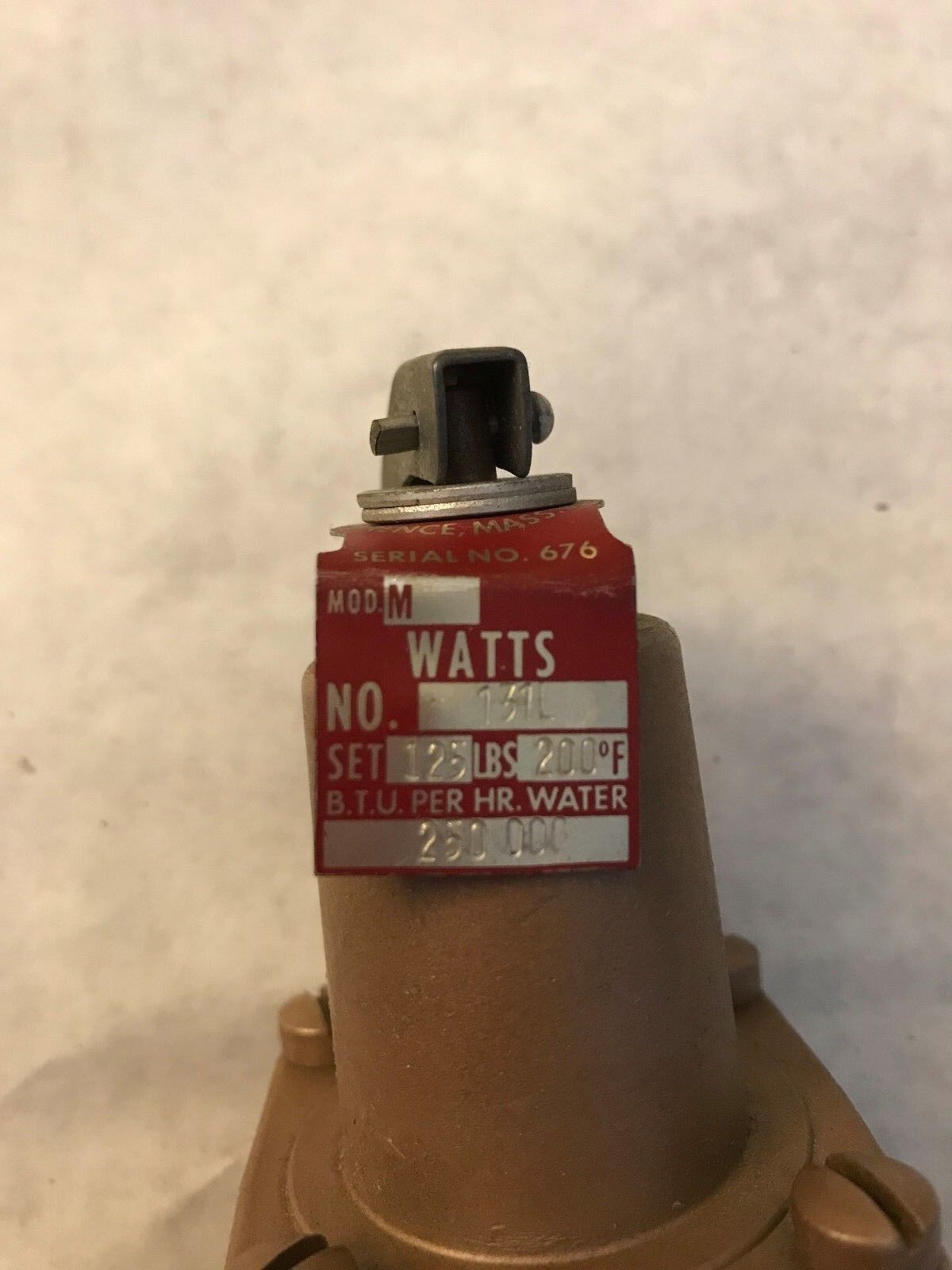 New 1/2" Watts 131L Temperature & Pressure Relief Valve Regulator Watts M,Eh
