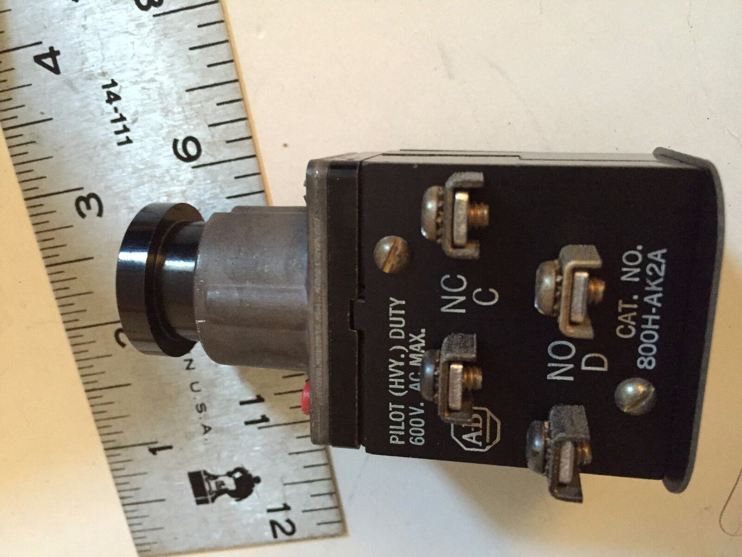 New Allen Bradley 800H-Ak2a ,800H Black Pushbutton Switch,Bh