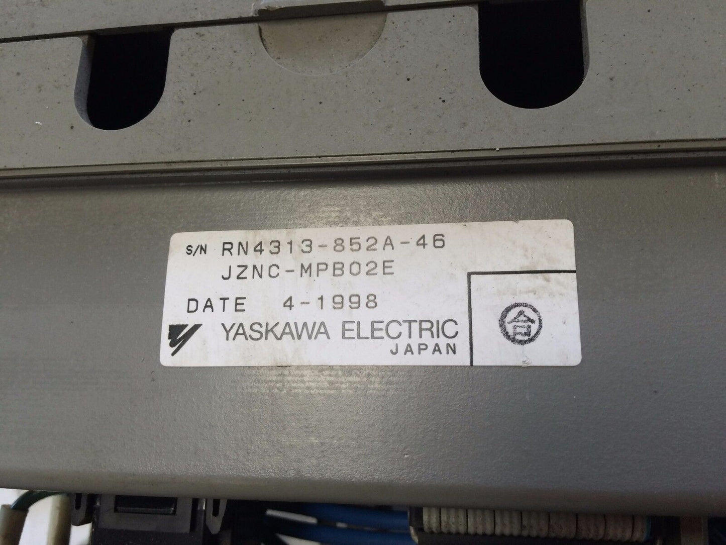 Yaskawa Jznc-Mpb02e Yasnac Mrc,Jancd-Msp02,Df9200689-E0,Cg