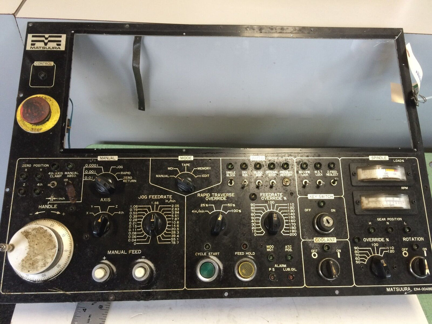 Matsuura En4-00486A Control Panel A860-0201-T001,Bz