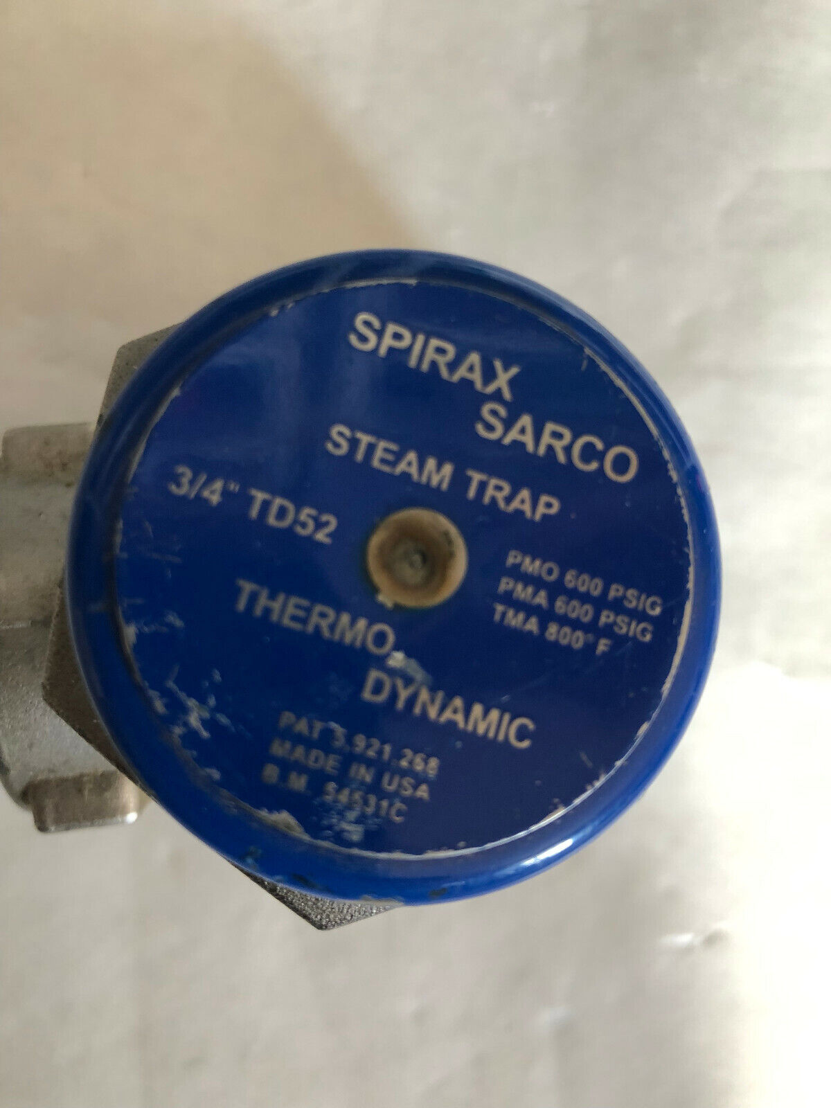 New 3/4” Npt Spirax-Sarco Td52 Thermodynamic Steam Trap Cool Blue A743,Ca40,So