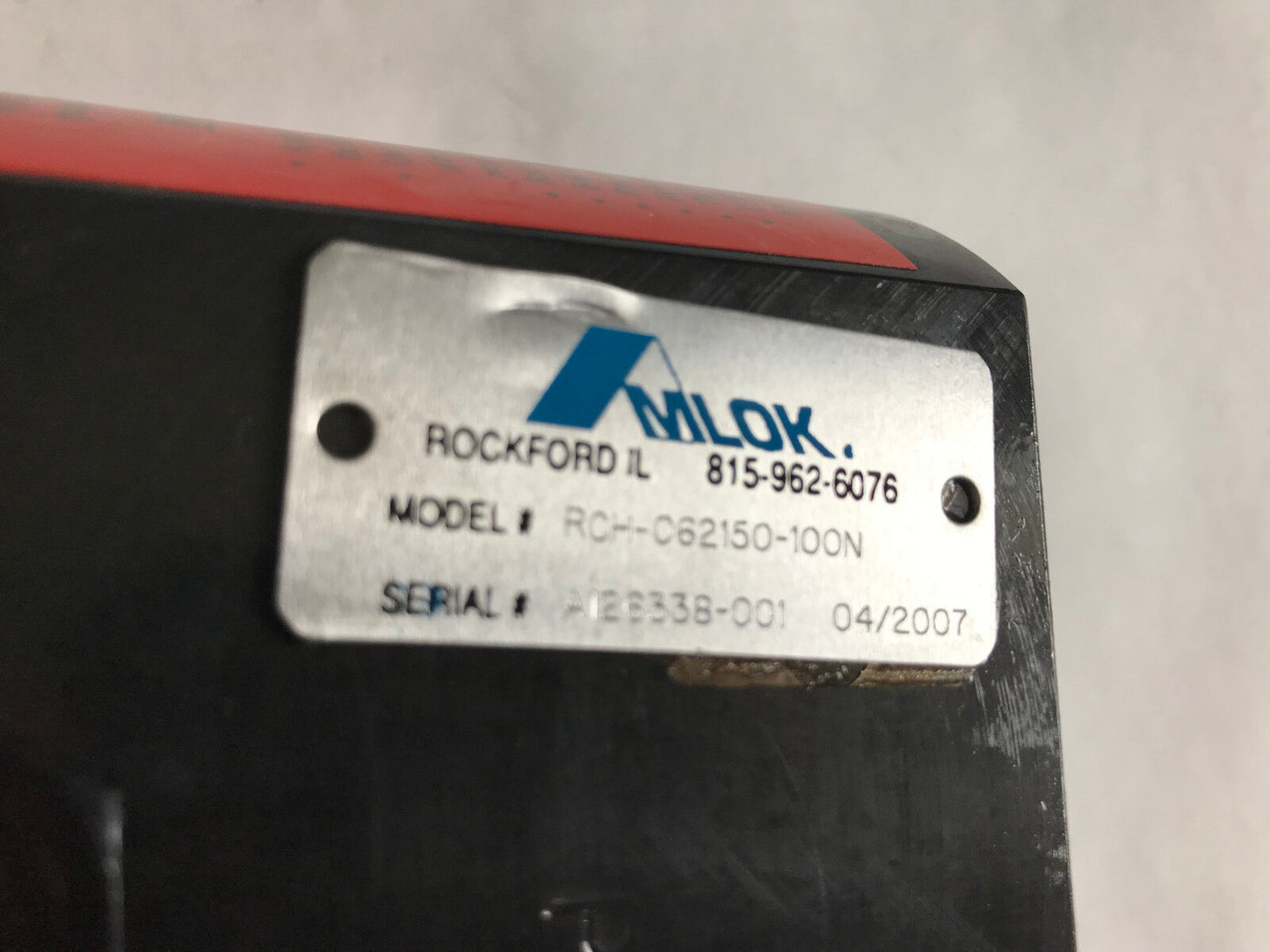 Amlok Rch-062150-10On,Rch-062150-100N Hydraulic Rod Clamp Rcho62150100n,Si