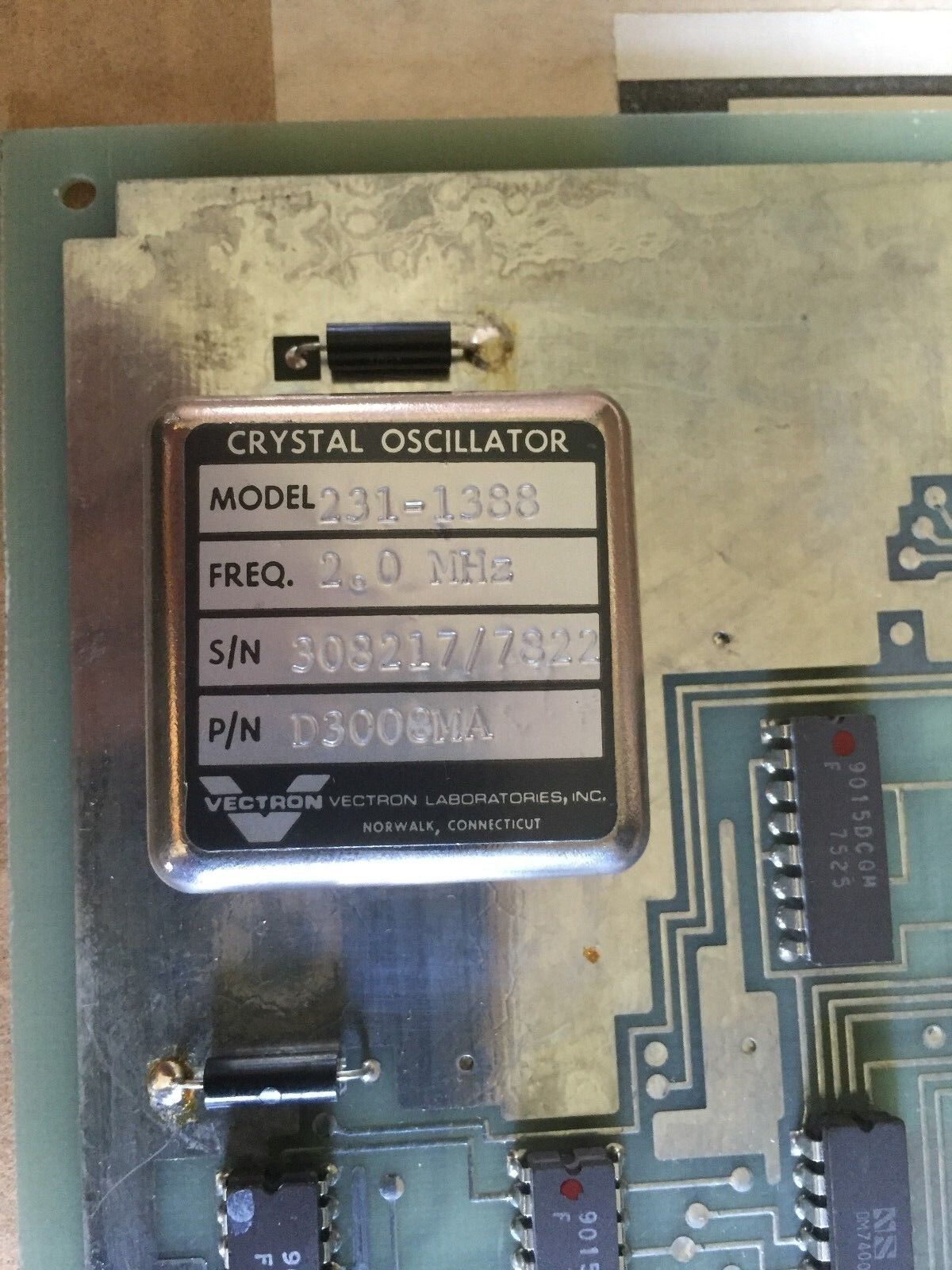 Vectron D3008ma,Foxboro F7729b,2B7833,D3001yg,231-1388 Crystal Pcb Board ,Ba
