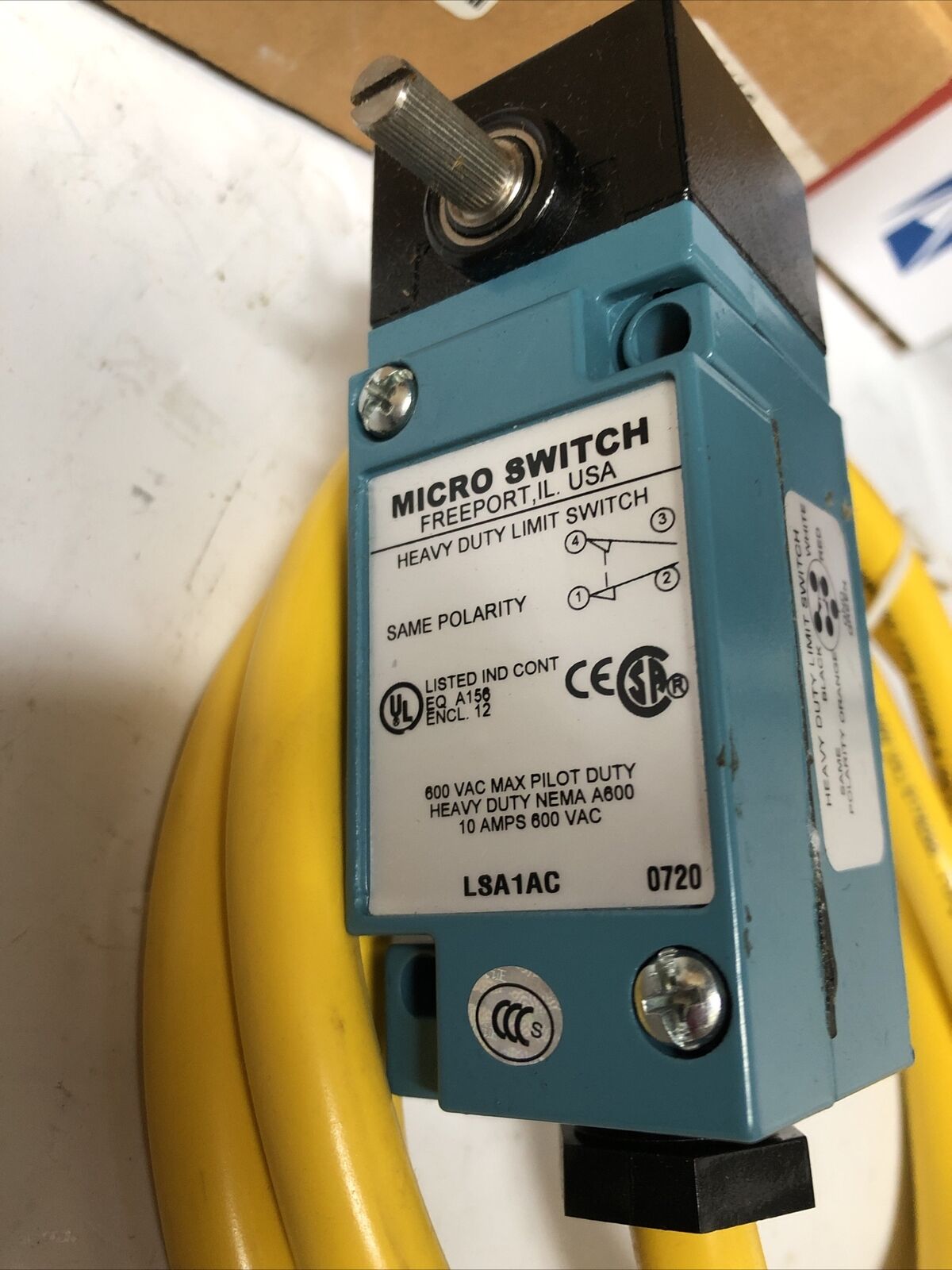 New Honeywell Lsa1ac Microswitch Pk8116 Limit Switch, 600Vac,10 Amps,Fk