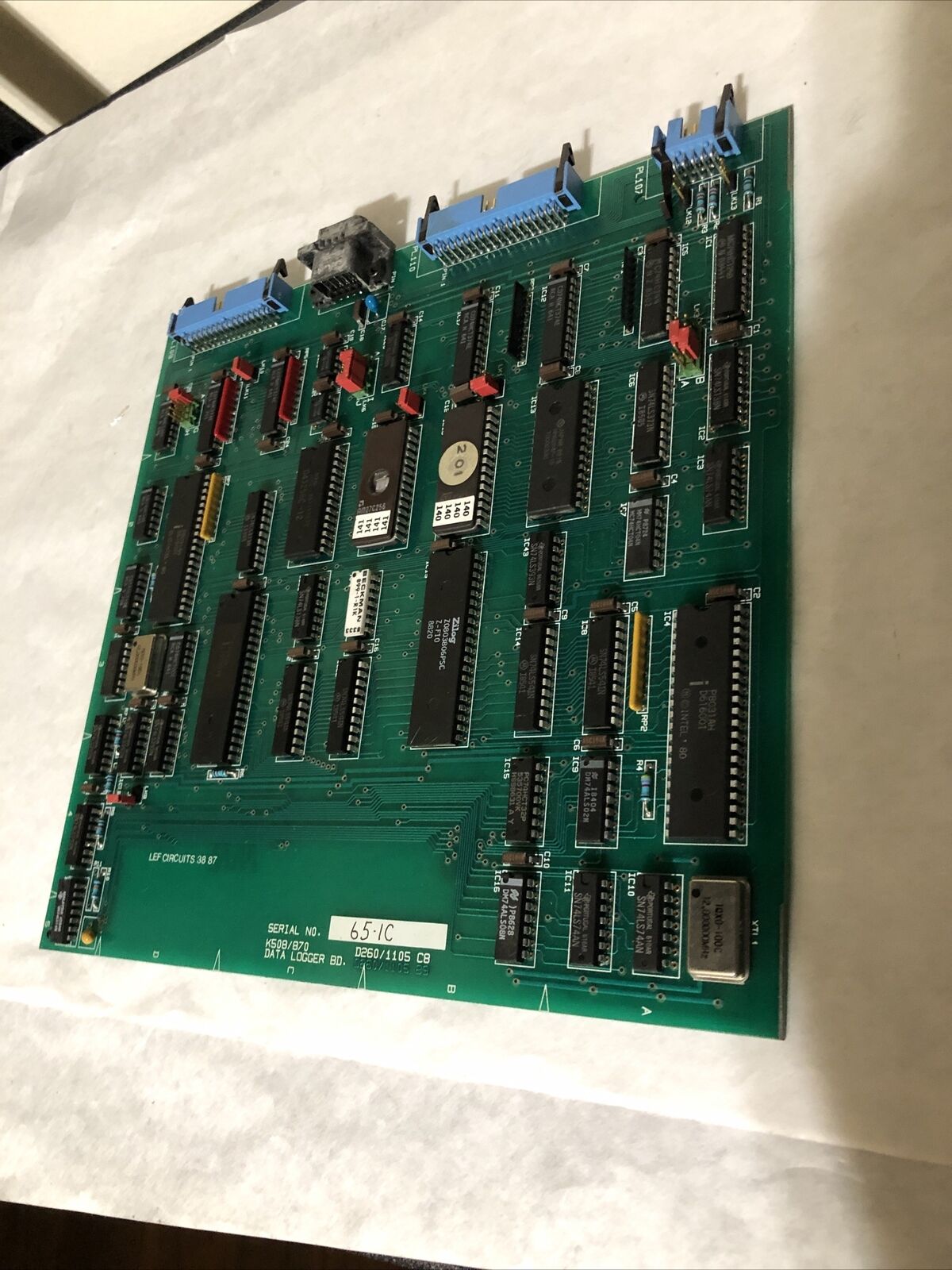 Talyrond 300  D260/1105 C8, K508/870 Data Logger Bd Lef Circuits 38 87 Board,Dj