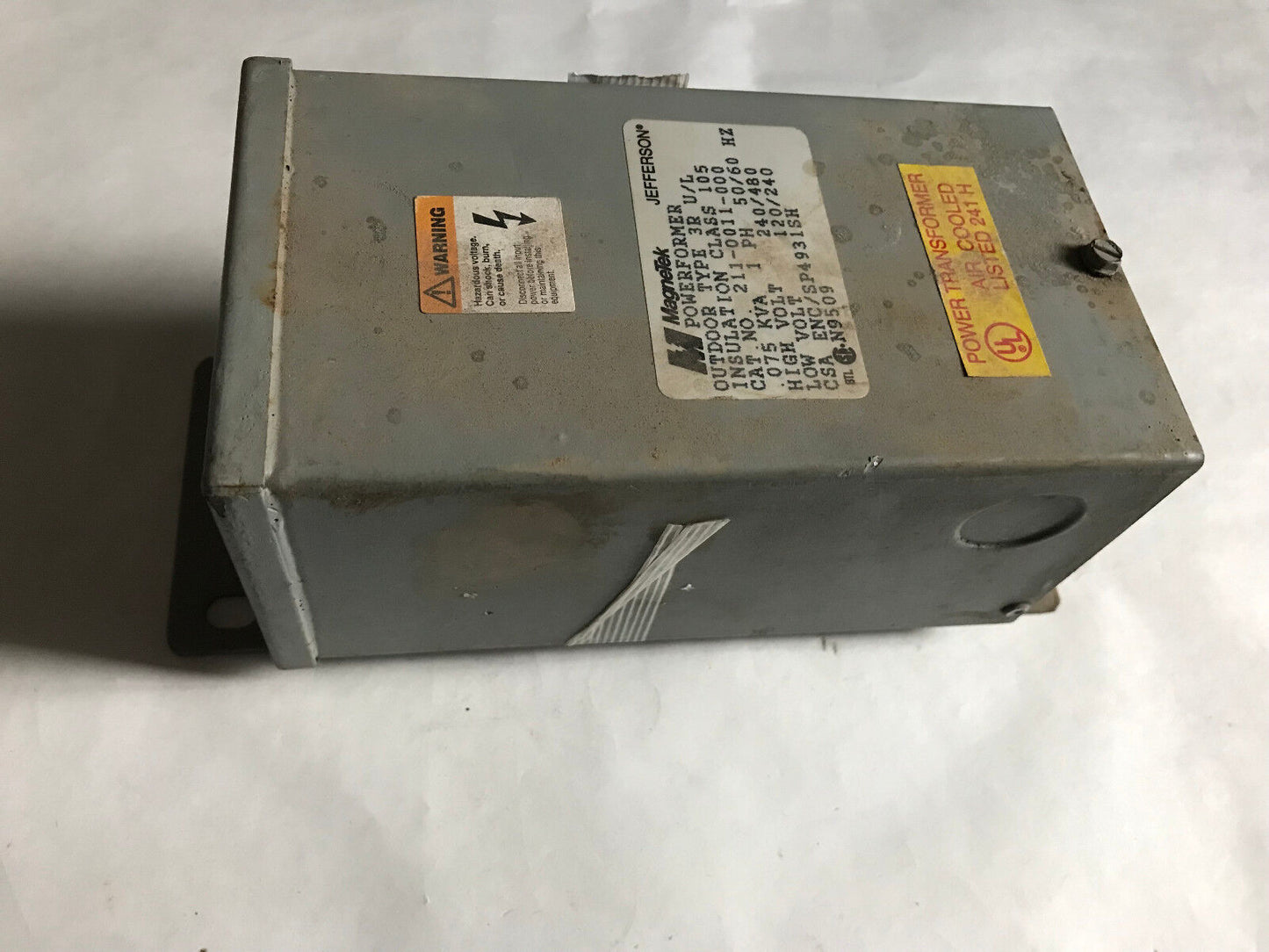 Magnetek 211-0011-000 Performer Transformer 0.075 Kva 3Ru/L 1Ph Ins Class 105,Et