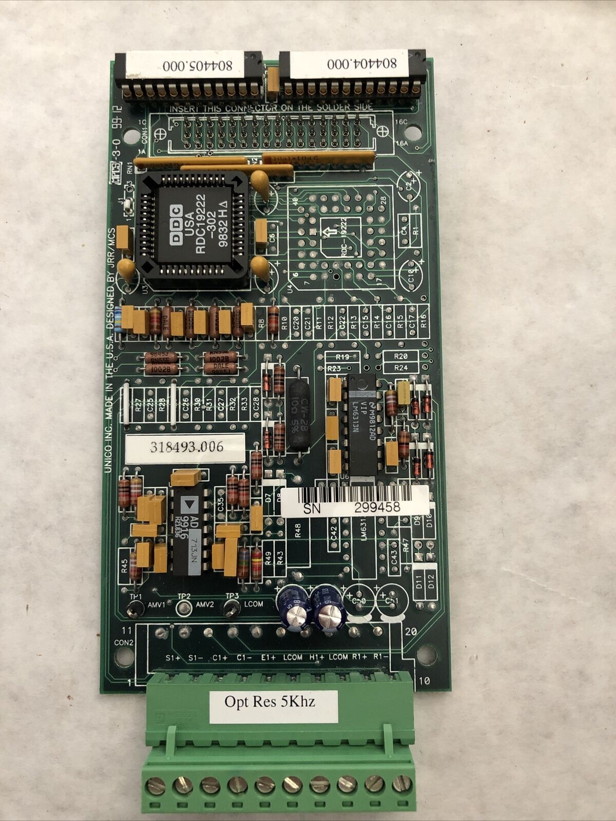 Unico  318493.006 Pc Board 318493.006 Mpcs-3-0,Dc
