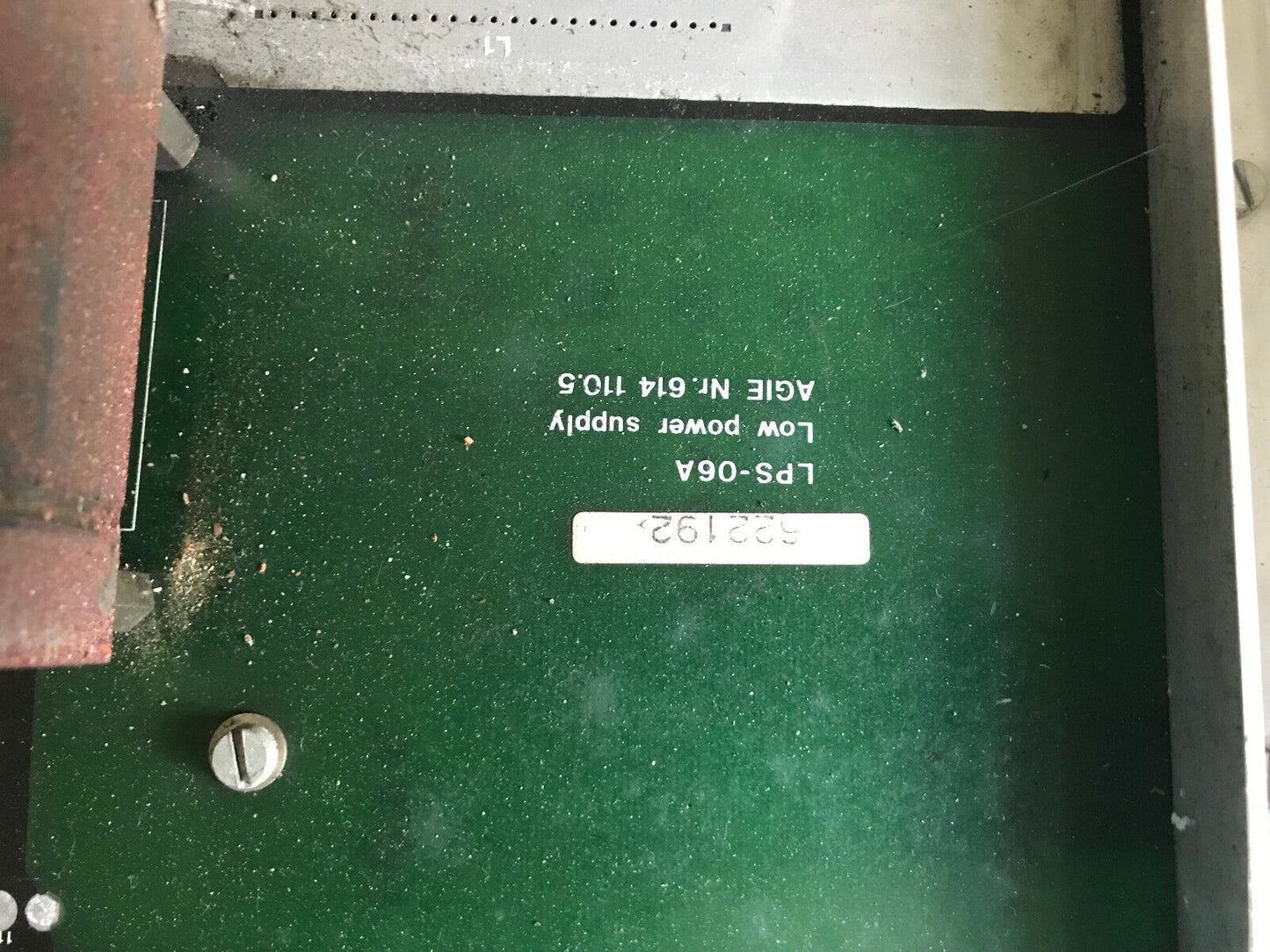 Agie Lps-06A, 614 110.5 Low Power Supply Pcb For Agiepuls Mm Edm Control ,Ta