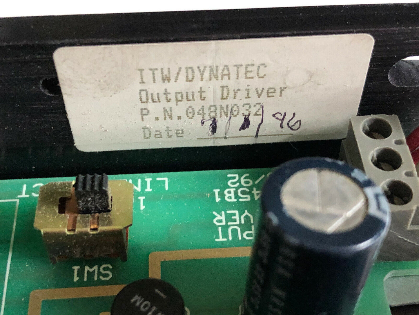 Itw Dynatec 048N032 Output Driver Module 4C45b1,Tj