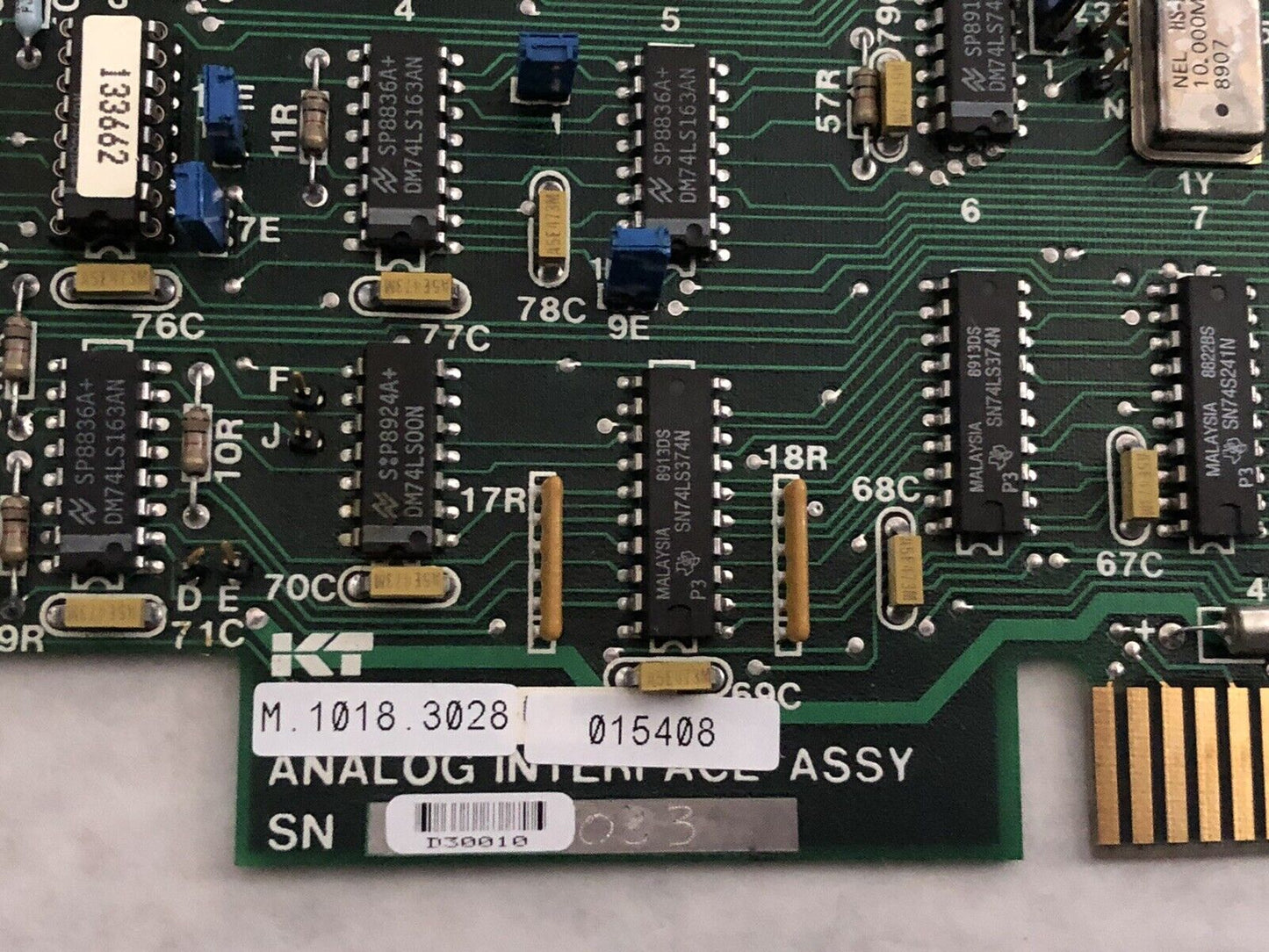 Kt Kearney Trecker M.1018.3028,Spe-156,129776,1-21234,Analog Interface Board,Di