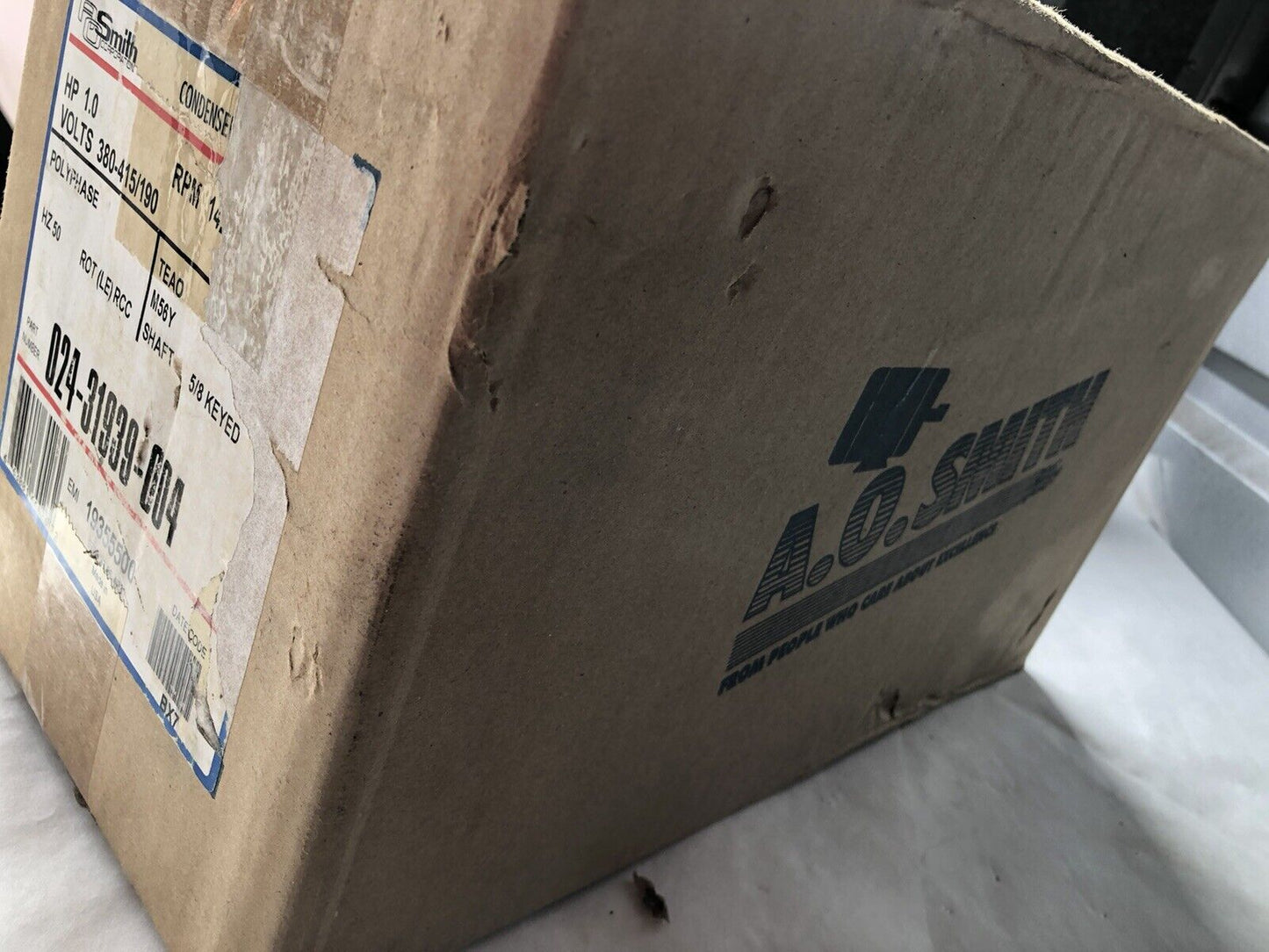 New A.O. Smith 8-193555-01 Motor M56y 1Hp 1425Rpm 380/415Vac 50Hz 3Ph Cond,Aj