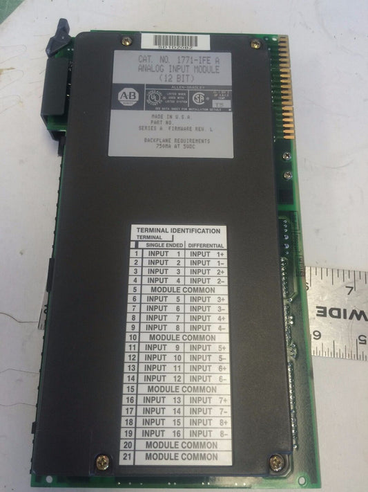 Allen Bradley Input Module 16Point Analog 12Bit A-B 1771-Ife, 1771-1Fe ,Cy