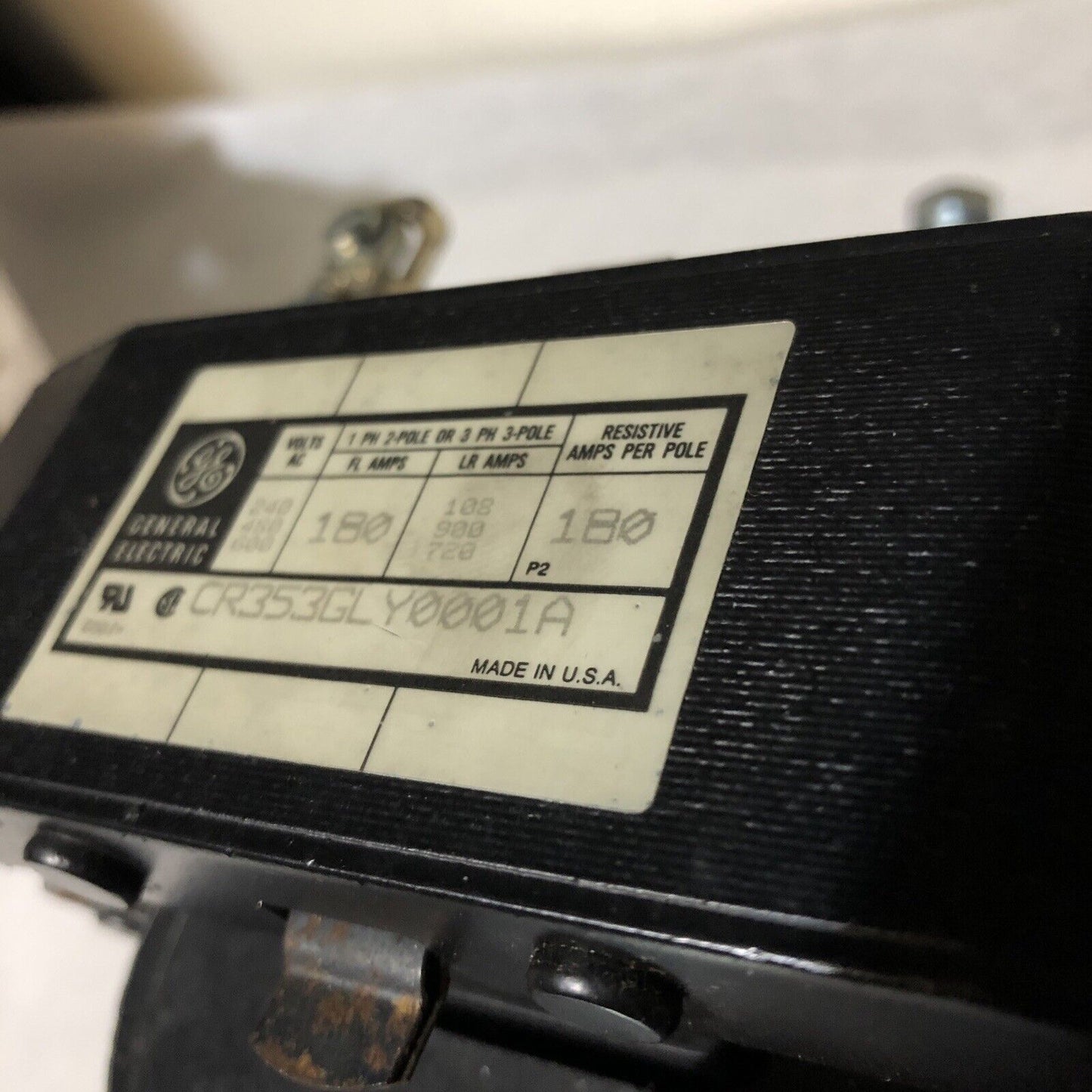 New General Electric Cr353gly0001a Definite Purpose 180 A Motor Starter,115V ,Bm