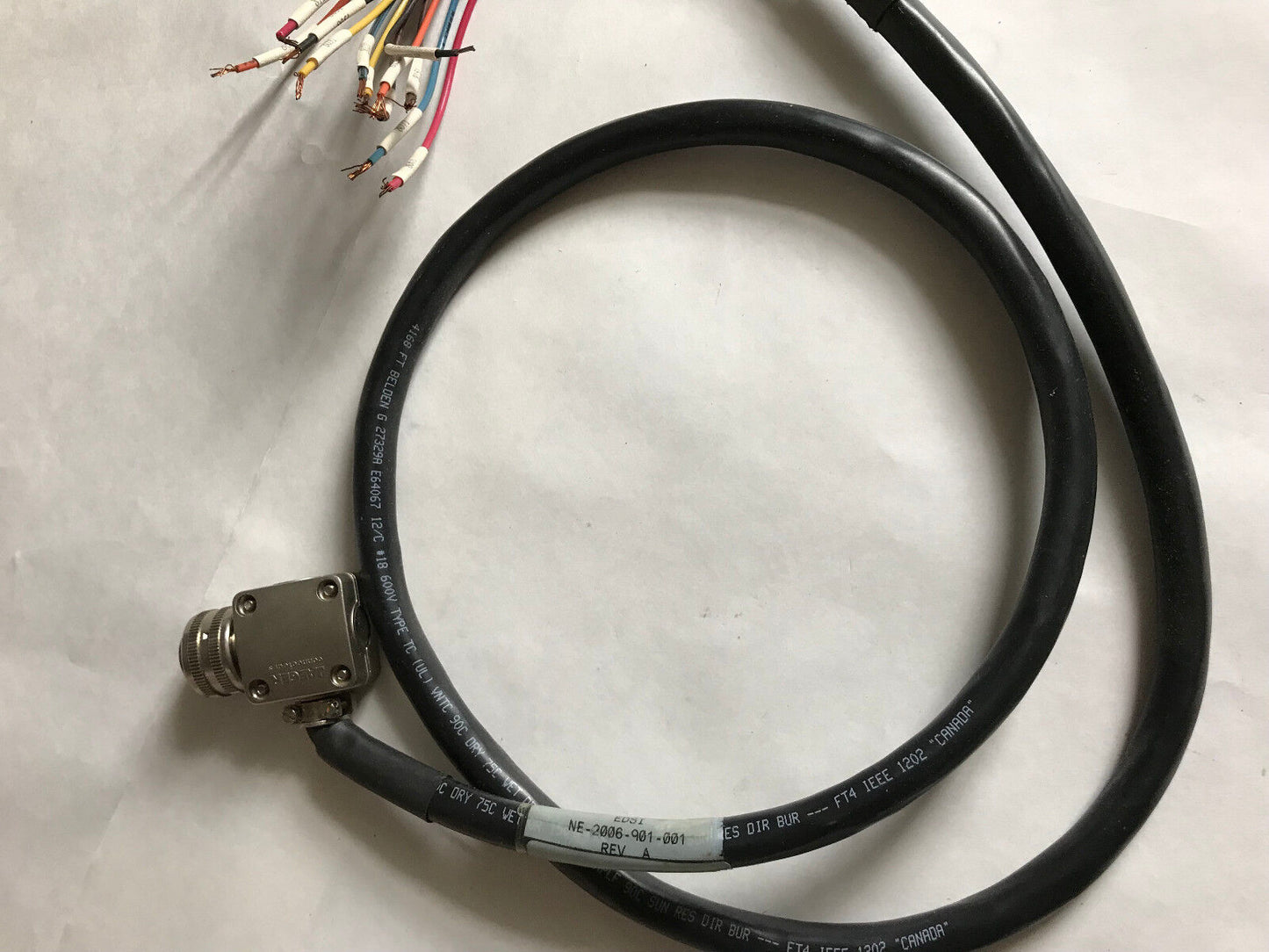 New Jaeger Ne-2006-901-001 Cable Connecteurs Edsi,4168 Ft Belden G Dry 75C,Sh