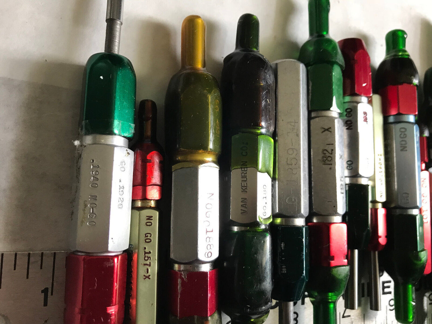 Lot Plug Gage Go Nogo Van Keuren .1880,1980,181,191,1875,180,1874,1889,1877,Es