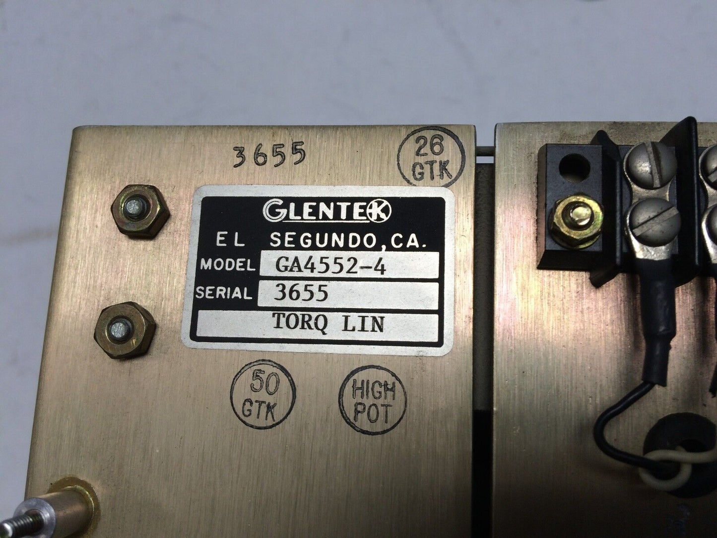 Glentek Ga4552-4  Servo Controller  Plc,Cg
