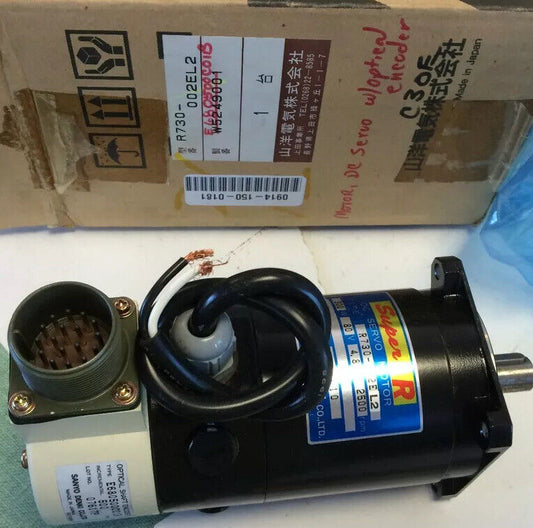 New Sanyo Denki R730-002El2 Dc Servo Motor,Super R,E680500c01b Optical,Fc