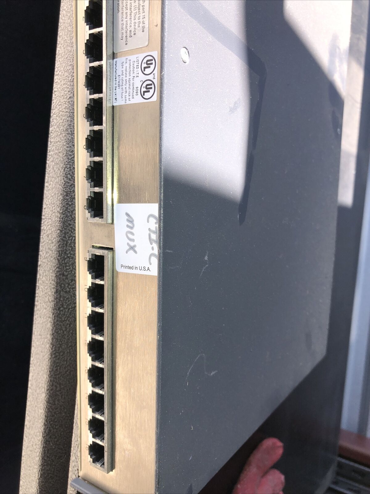 Black Box  Mx9073,Ce168 X,Blackbox Esprit Stat Mux 16-Channel V.35,Al