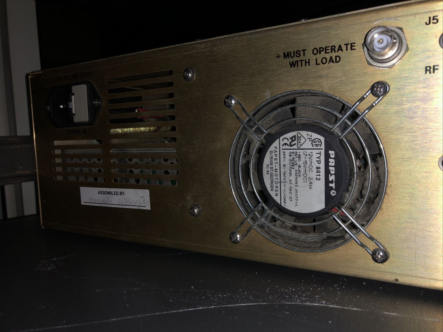 Laser Power Conditioner Pt #  227166 Rev A, Script 75, Maxwell, Tjs,Bn