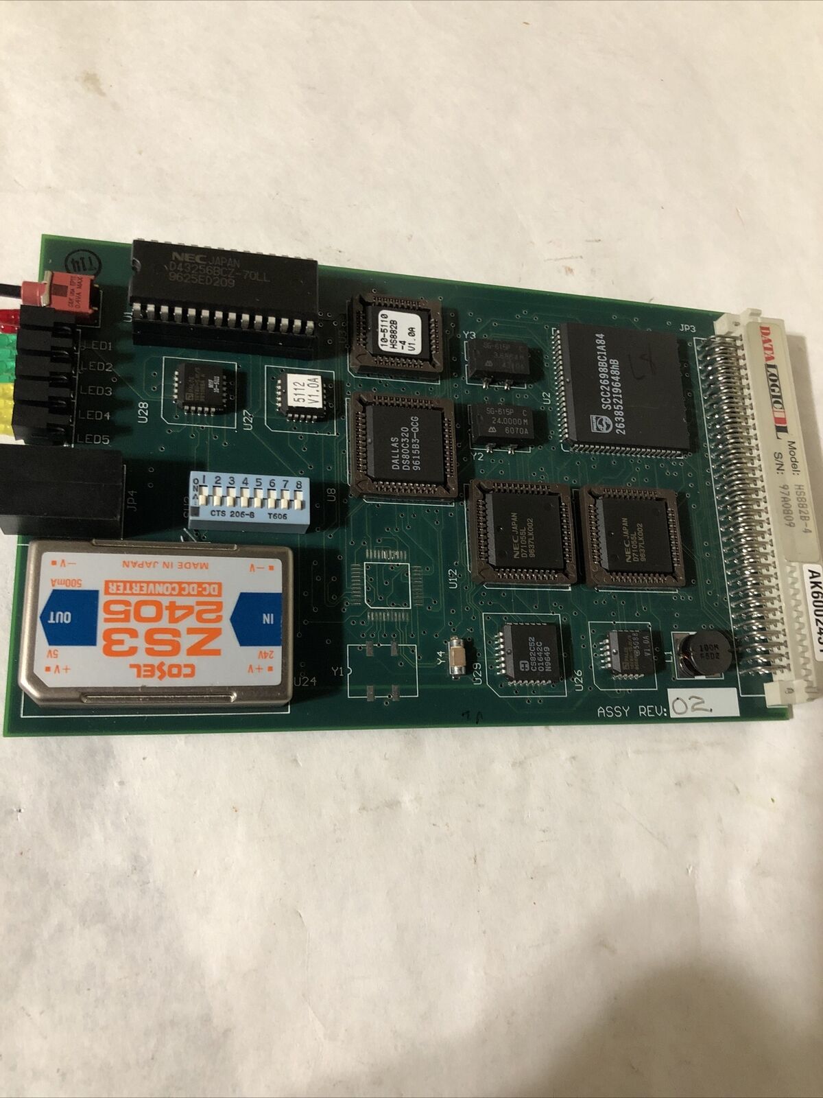 Data Logic Hs882b-4 Memory Card, Pcb,Circuit Board 14-1085 Rev 1,Fc