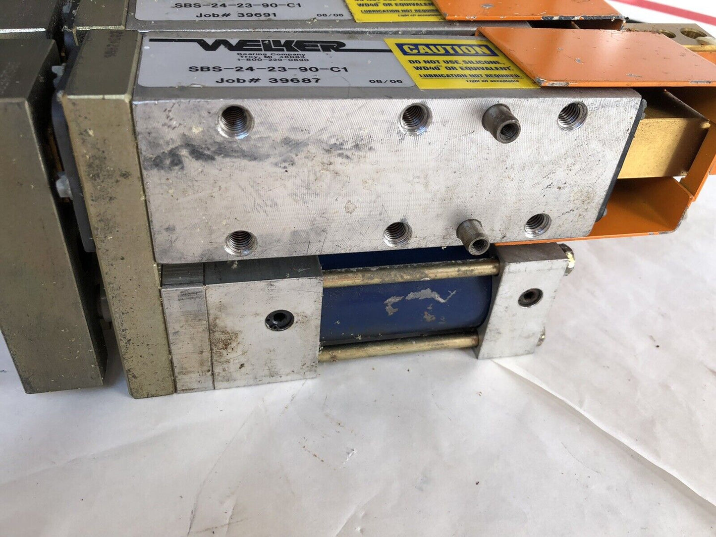 Welker Sbs-24-23-90-C1-X2,Sbs24e02,Pneumatic Cylinder,Spm00-0040,40Mm,25Mm,Dh