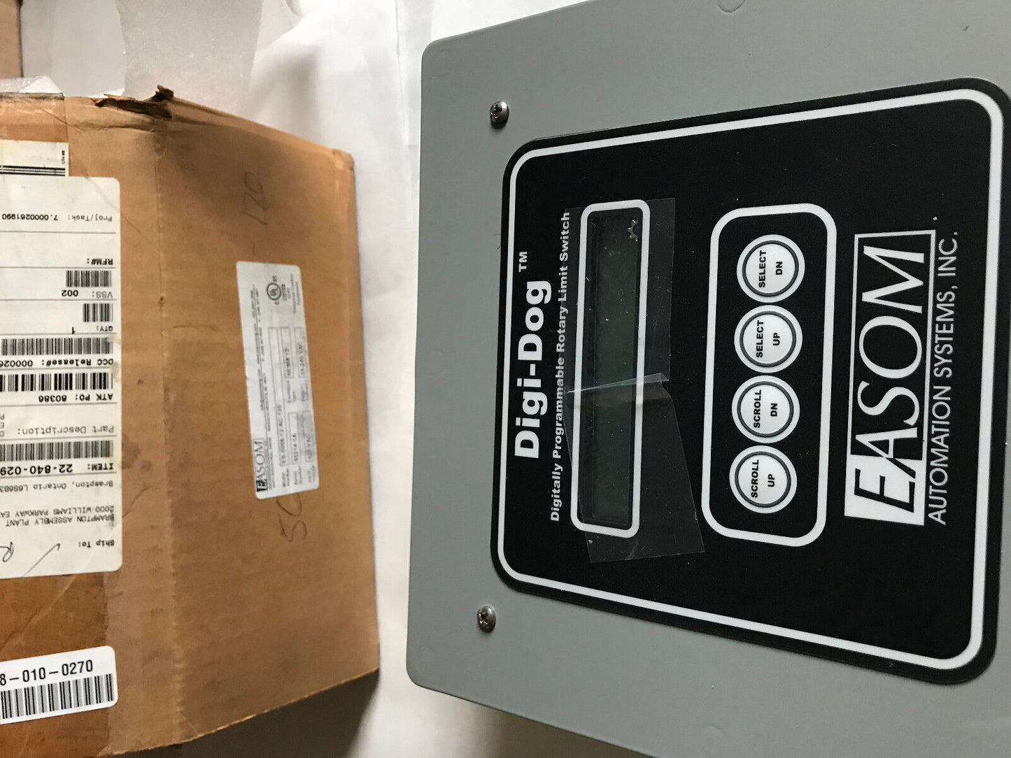 New Easom Es-5008-12-Ac-120 Digi-Dog Programmable Limit Switch Panelview,Sb