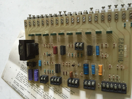 Electro Flyte 12M3-111 Bomac Pc Control Board,13S1-111,3111-2053 ,Fm