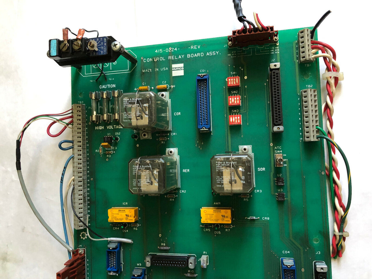 Hunco 415-0224-001,Hunco 415-0224-001-Rev C Control Relay Board,Se