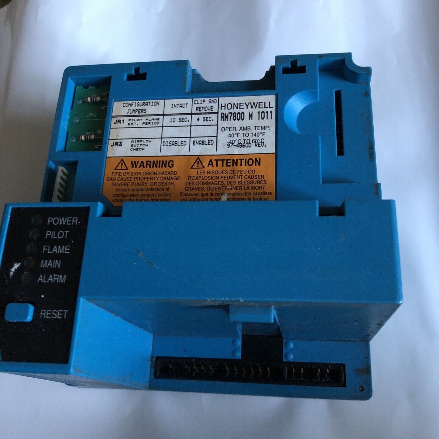 Honeywell Rm7800m1011 Burner Control Rm7800 M 1011,Bw,Sc,Cf,Ev,Eb,By,Bx