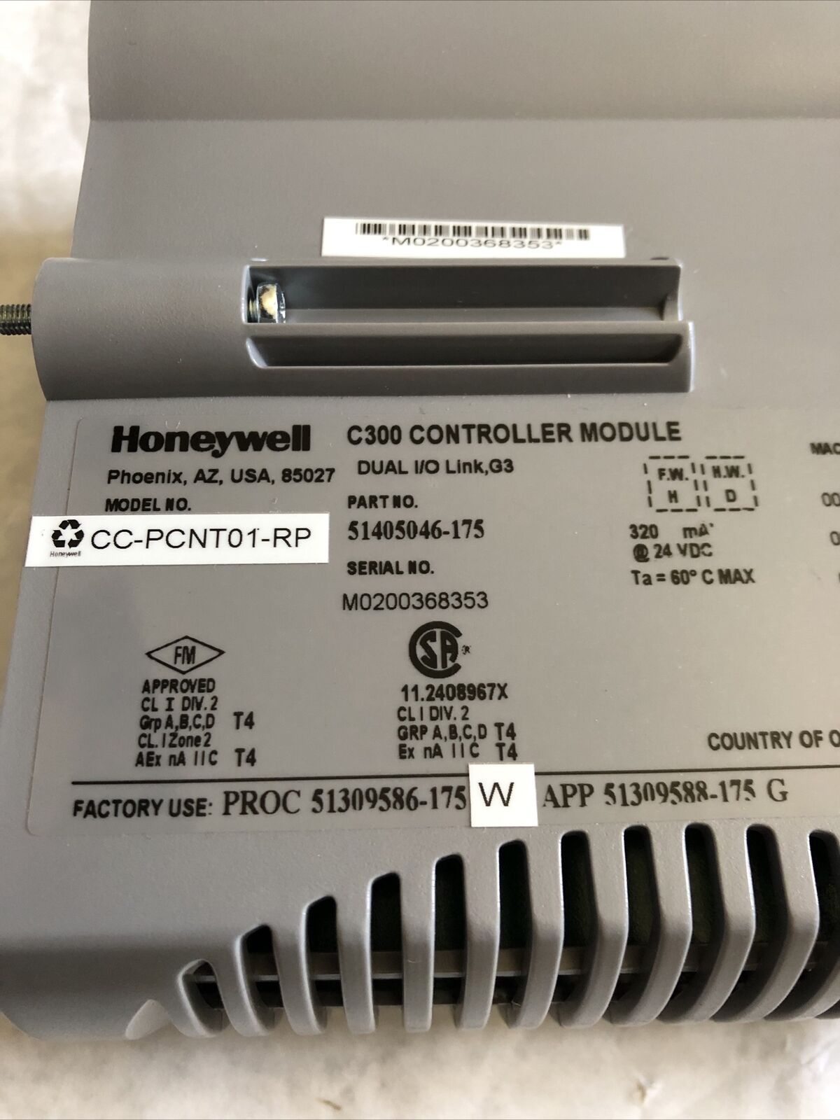 New Honeywell Cc-Pcnt01 C300 Controller Module 51405046-175,Cc-Pcnt01-Rp Dual,De