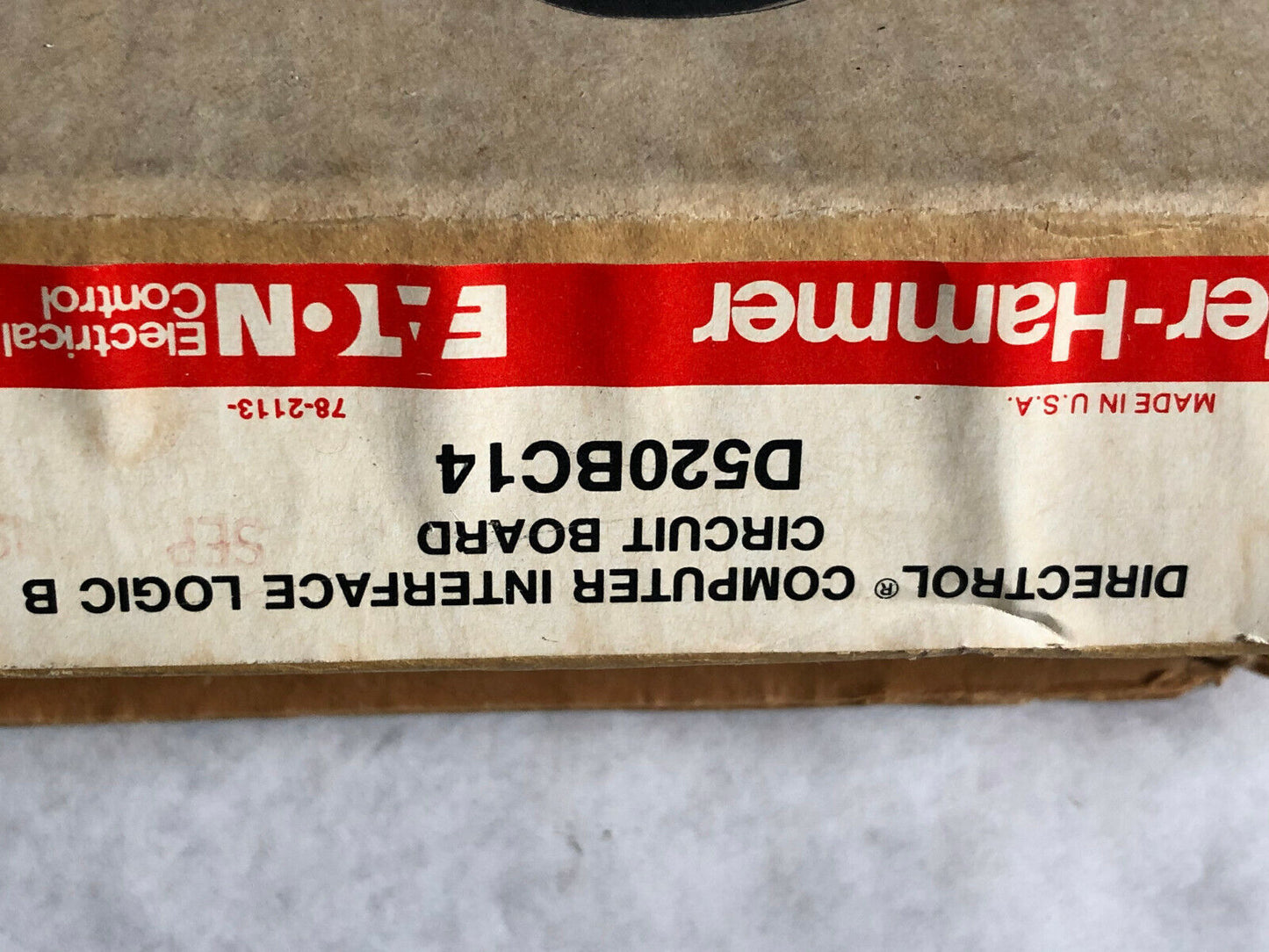 New Eaton D520bc14,Cutler Hammer 8136-Lg581-X,Directrol Interface Augat,Fk,Ey