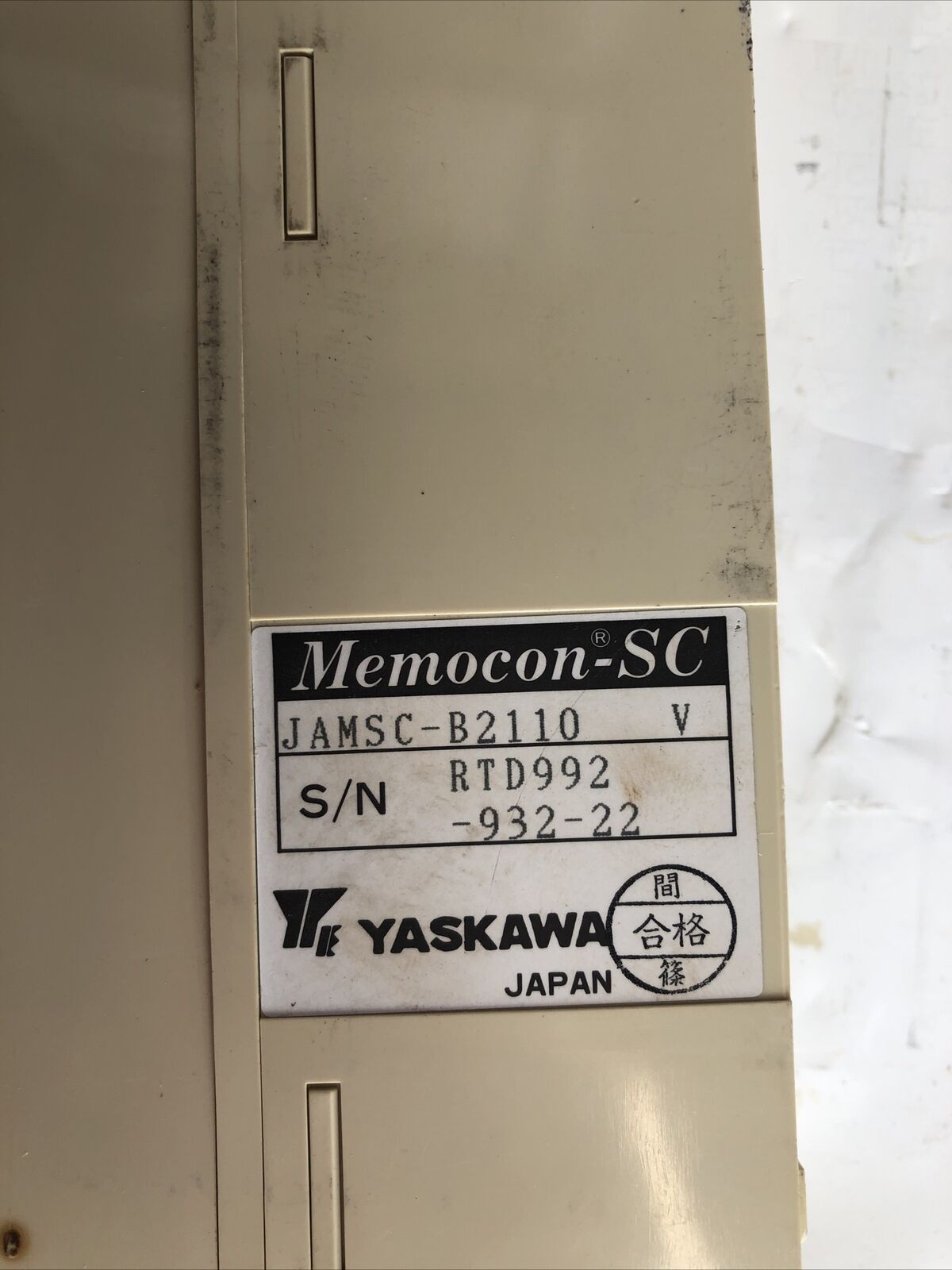 Yaskawa Electric Jamsc-B2110 B2110 Plc Module I/O Buffer Memocon Sc,Fl